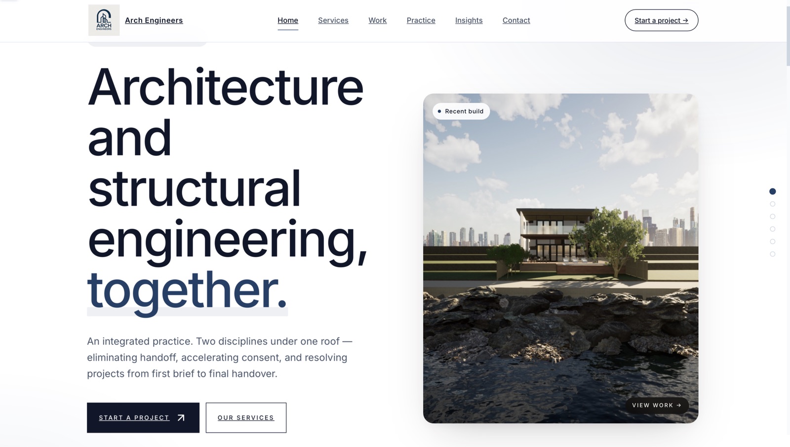 Arch Engineers homepage